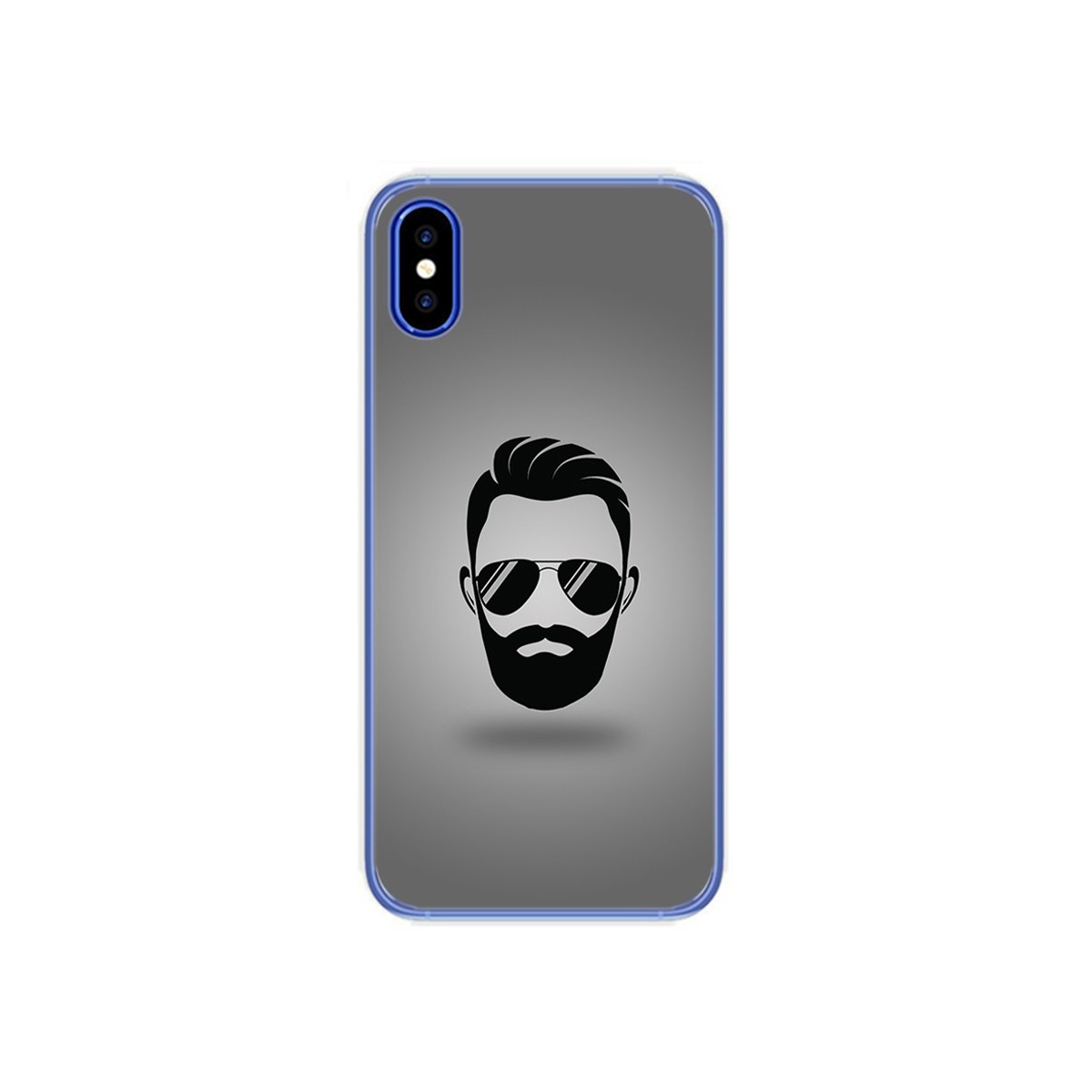 Funda Gel Tpu para Doogee X55 Diseño Barba Dibujos