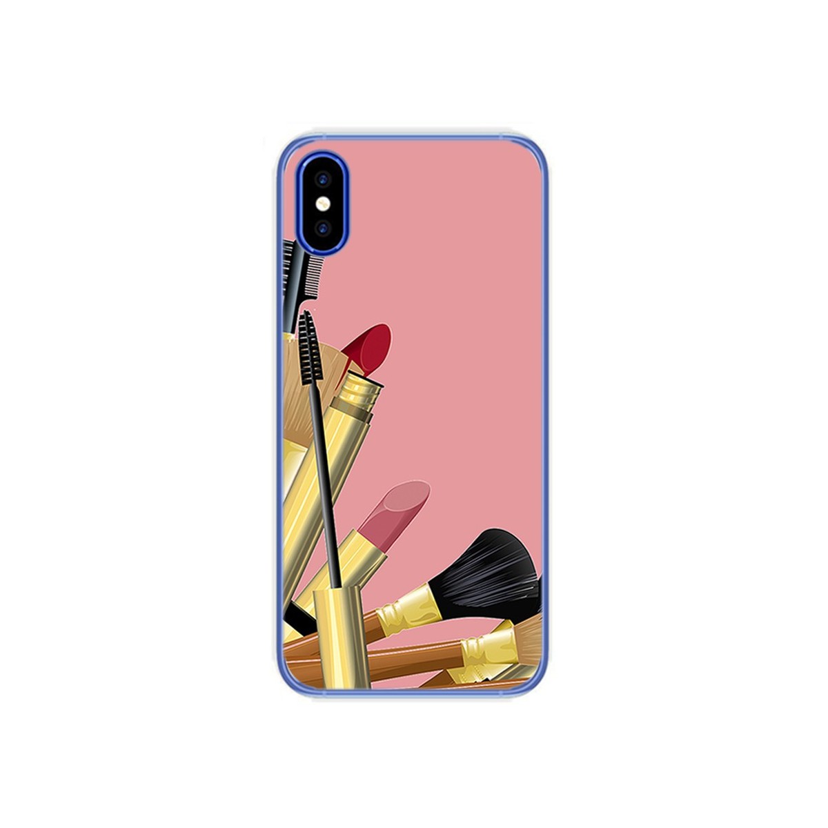 Funda Gel Tpu para Doogee X55 Diseño Brochas Dibujos