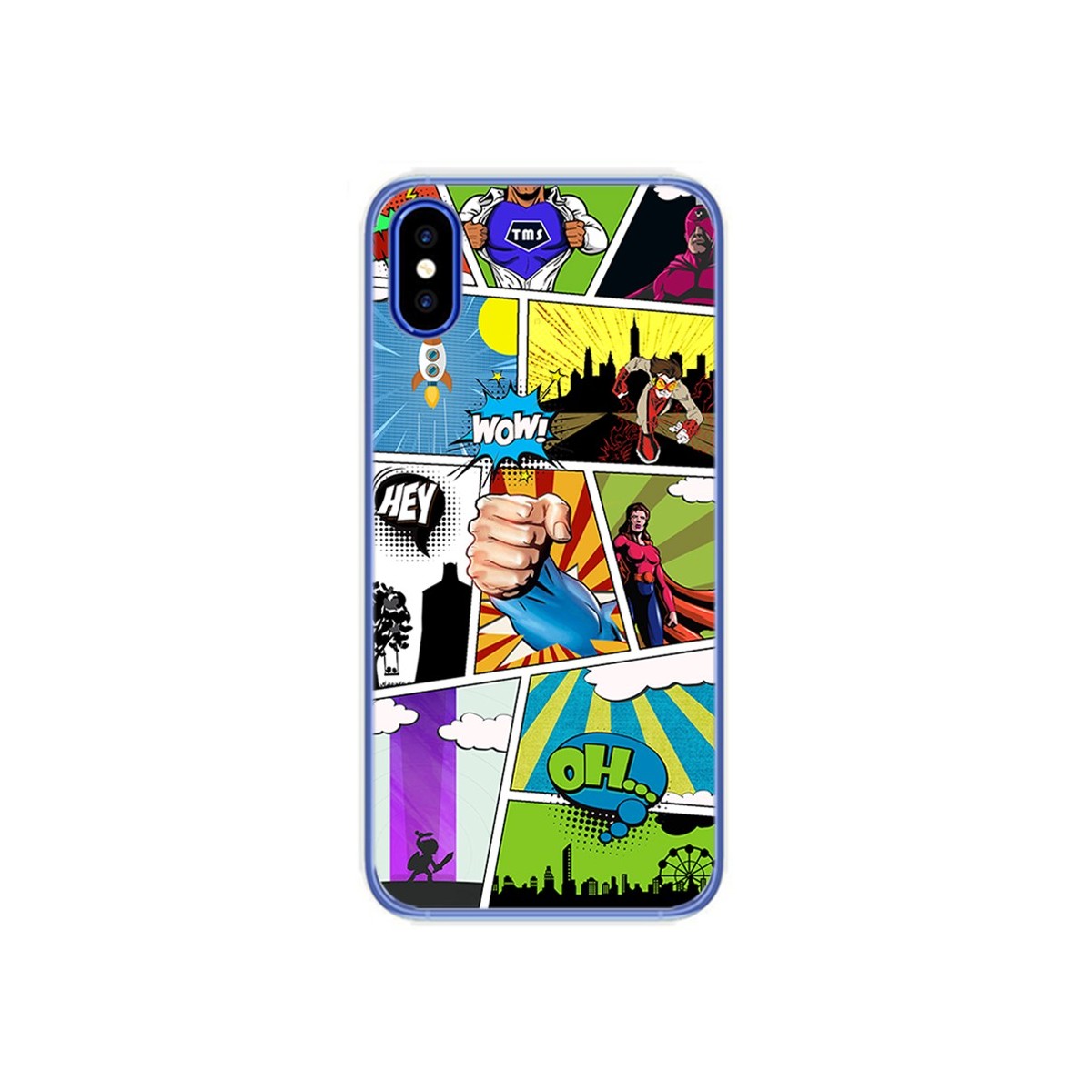 Funda Gel Tpu para Doogee X55 Diseño Comic Dibujos