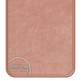 Funda Silicona Líquida Rosa para Oppo Reno 12FS 4G / 12 FS 5G diseño Mujer Escalada Dibujos 2