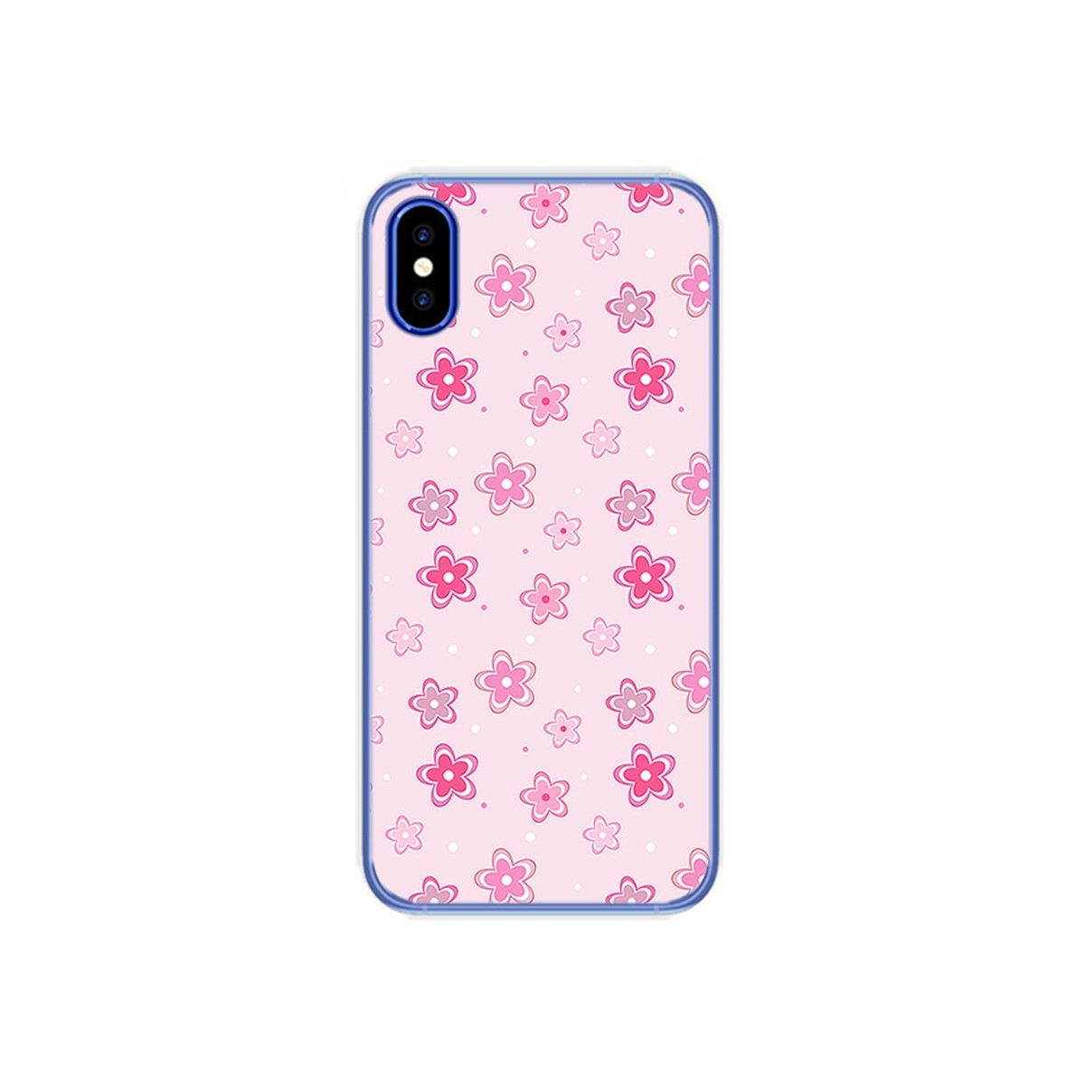 Funda Gel Tpu para Doogee X55 Diseño Flores Dibujos