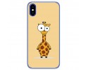 Funda Gel Tpu para Doogee X55 Diseño Jirafa Dibujos