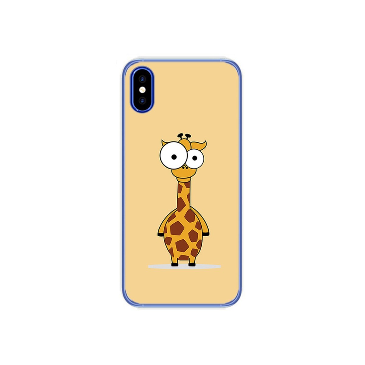 Funda Gel Tpu para Doogee X55 Diseño Jirafa Dibujos