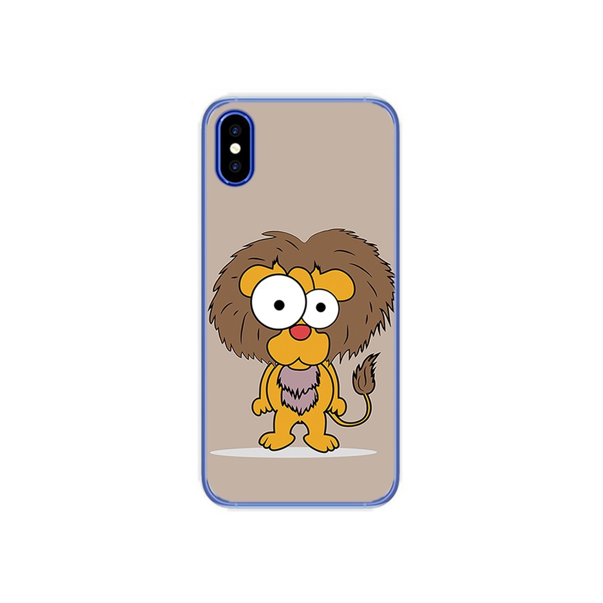 Funda Gel Tpu para Doogee X55 Diseño Leon Dibujos