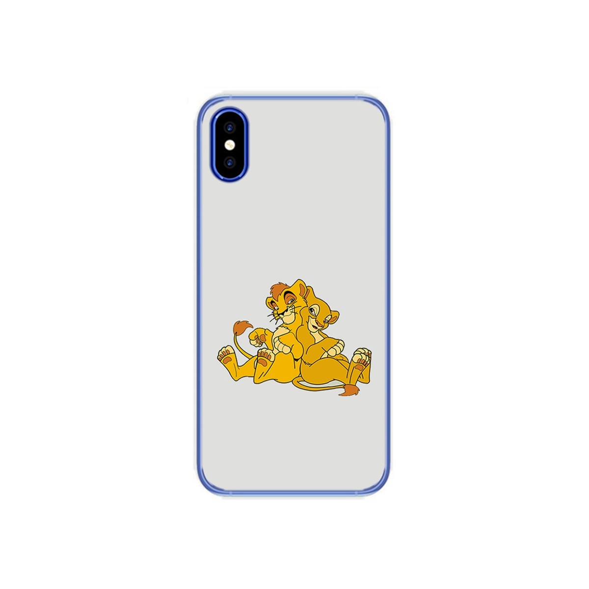 Funda Gel Tpu para Doogee X55 Diseño Leones Dibujos