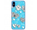 Funda Gel Tpu para Doogee X55 Diseño Mariposas Dibujos