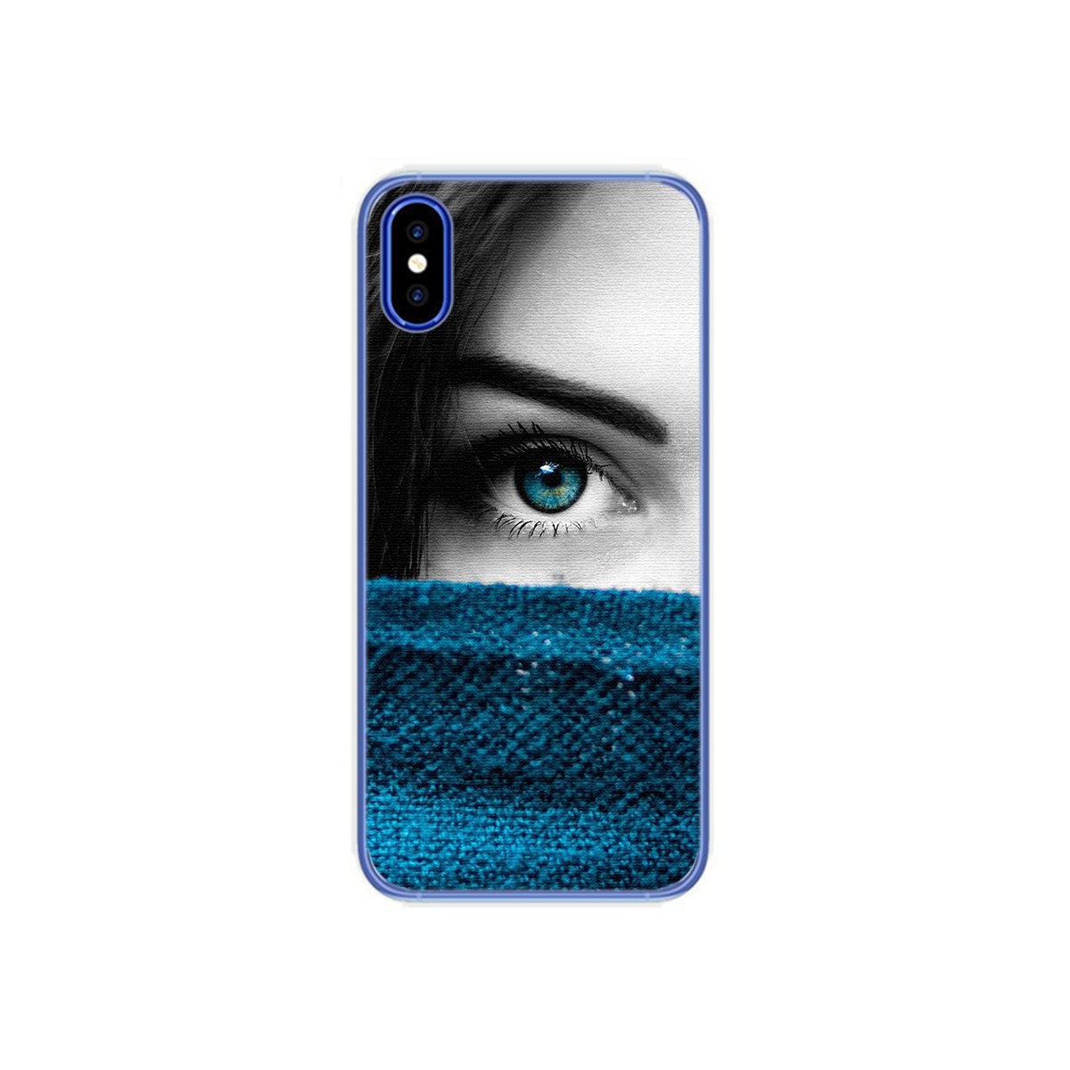 Funda Gel Tpu para Doogee X55 Diseño Ojo Dibujos