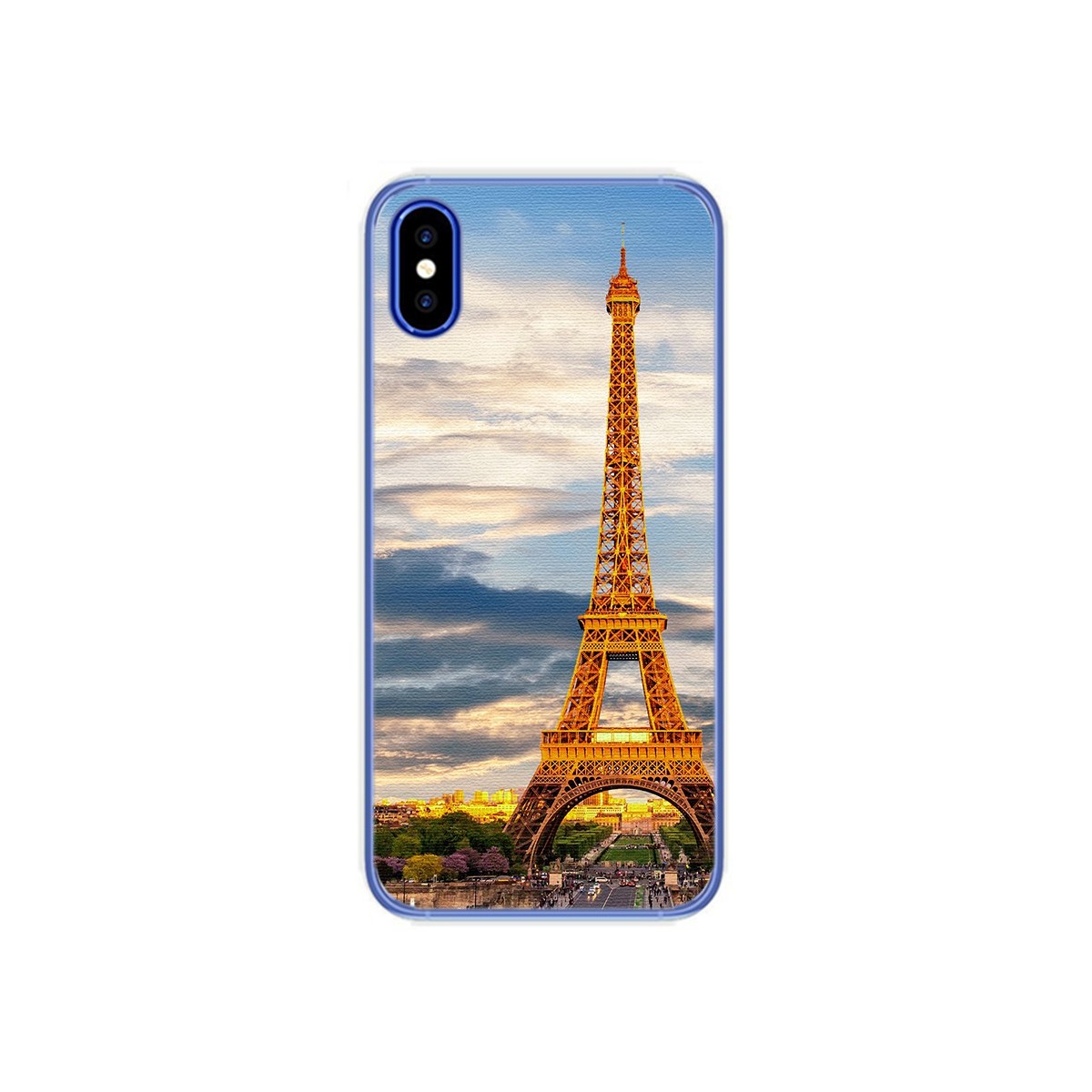 Funda Gel Tpu para Doogee X55 Diseño Paris Dibujos