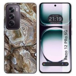 Funda Silicona para Oppo Reno 12 Pro 5G diseño Mármol 14 Dibujos