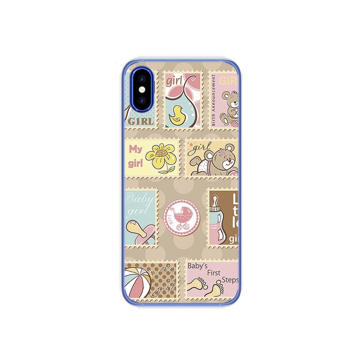 Funda Gel Tpu para Doogee X55 Diseño Sellos Dibujos