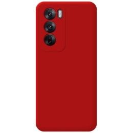 Funda Silicona Líquida Ultra Suave para Oppo Reno 12 5G color Roja 2
