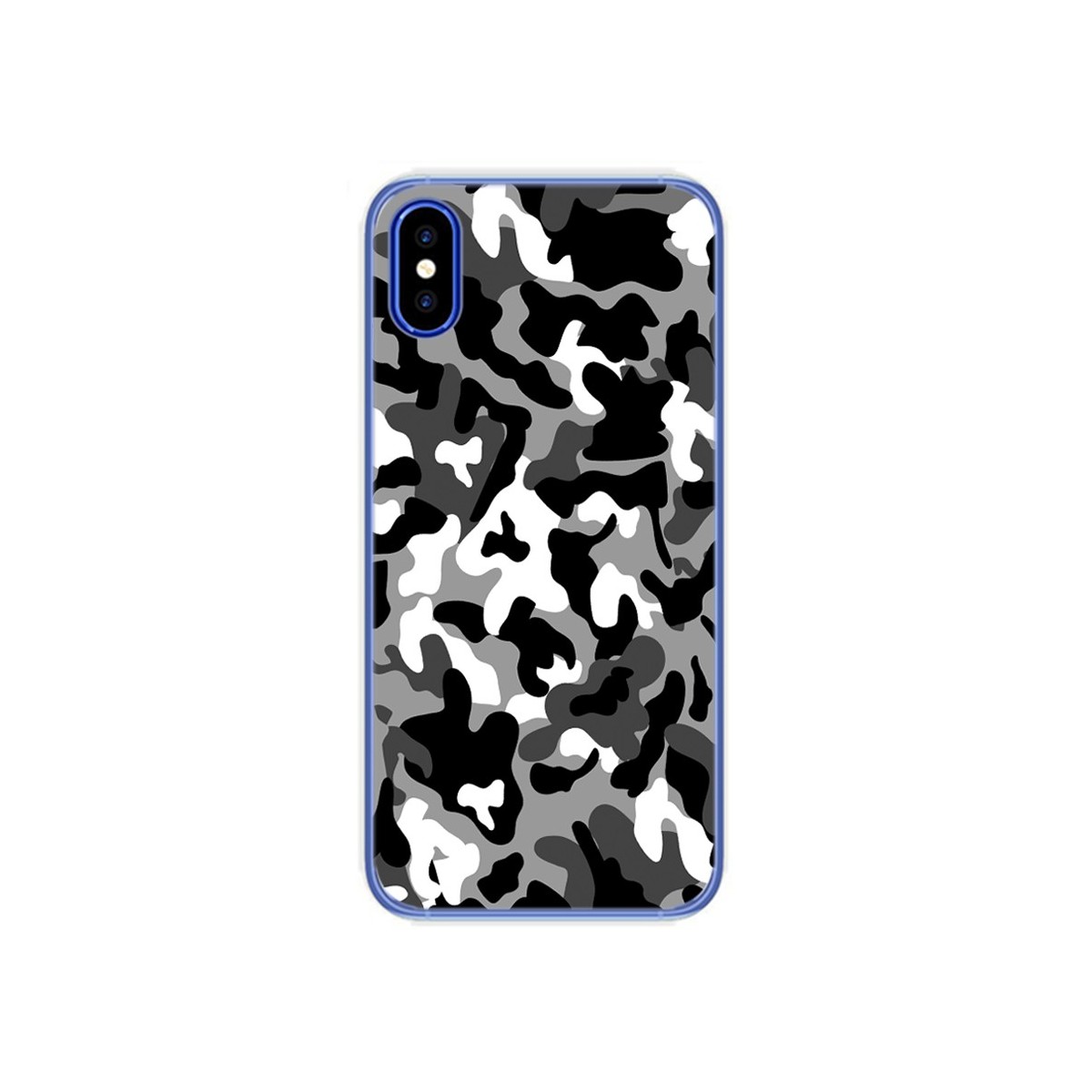 Funda Gel Tpu para Doogee X55 Diseño Snow Camuflaje Dibujos