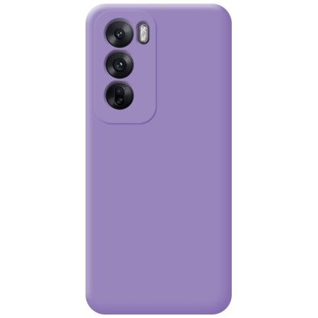Funda Silicona Líquida Ultra Suave para Oppo Reno 12 Pro 5G color Morada