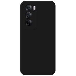 Funda Silicona Líquida Ultra Suave para Oppo Reno 12 Pro 5G color Negra 2