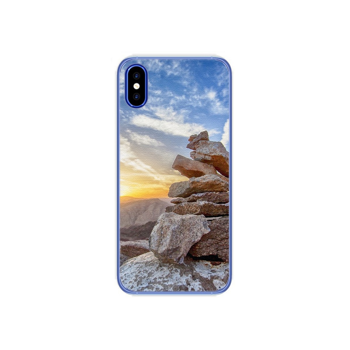 Funda Gel Tpu para Doogee X55 Diseño Sunset Dibujos