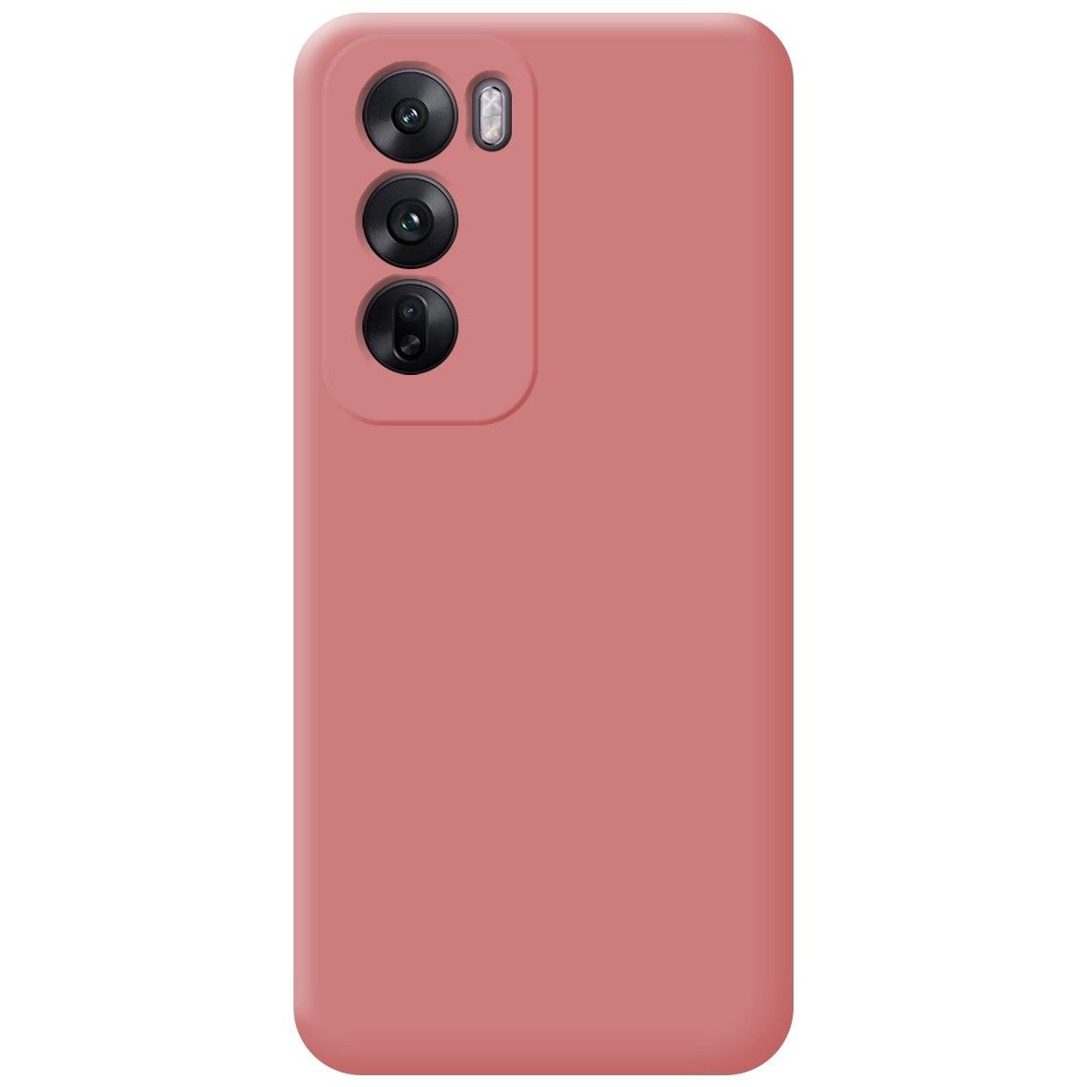 Funda Silicona Líquida Ultra Suave para Oppo Reno 12 Pro 5G color Rosa
