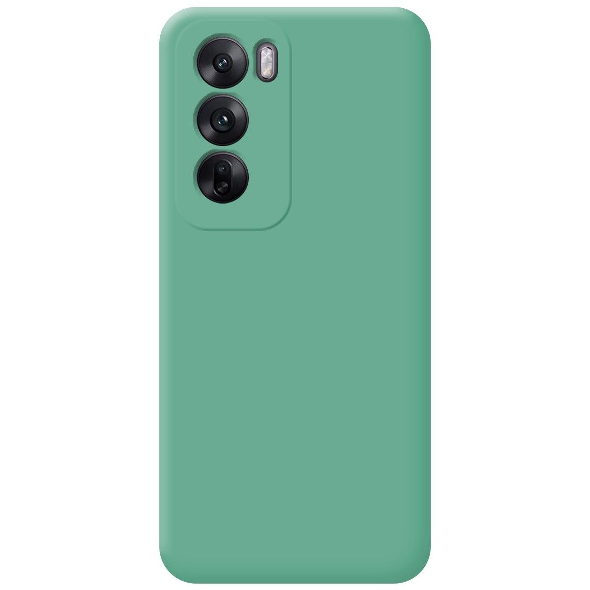 Funda Silicona Líquida Ultra Suave para Oppo Reno 12 Pro 5G color Verde
