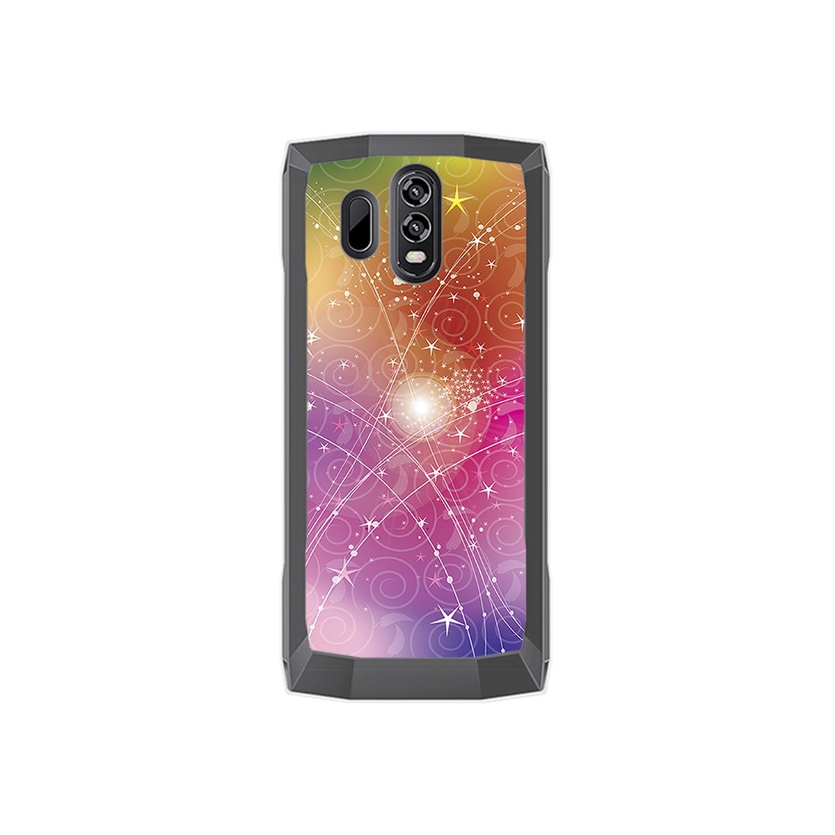 Funda Gel Tpu para Homtom HT70 Diseño Abstracto Dibujos