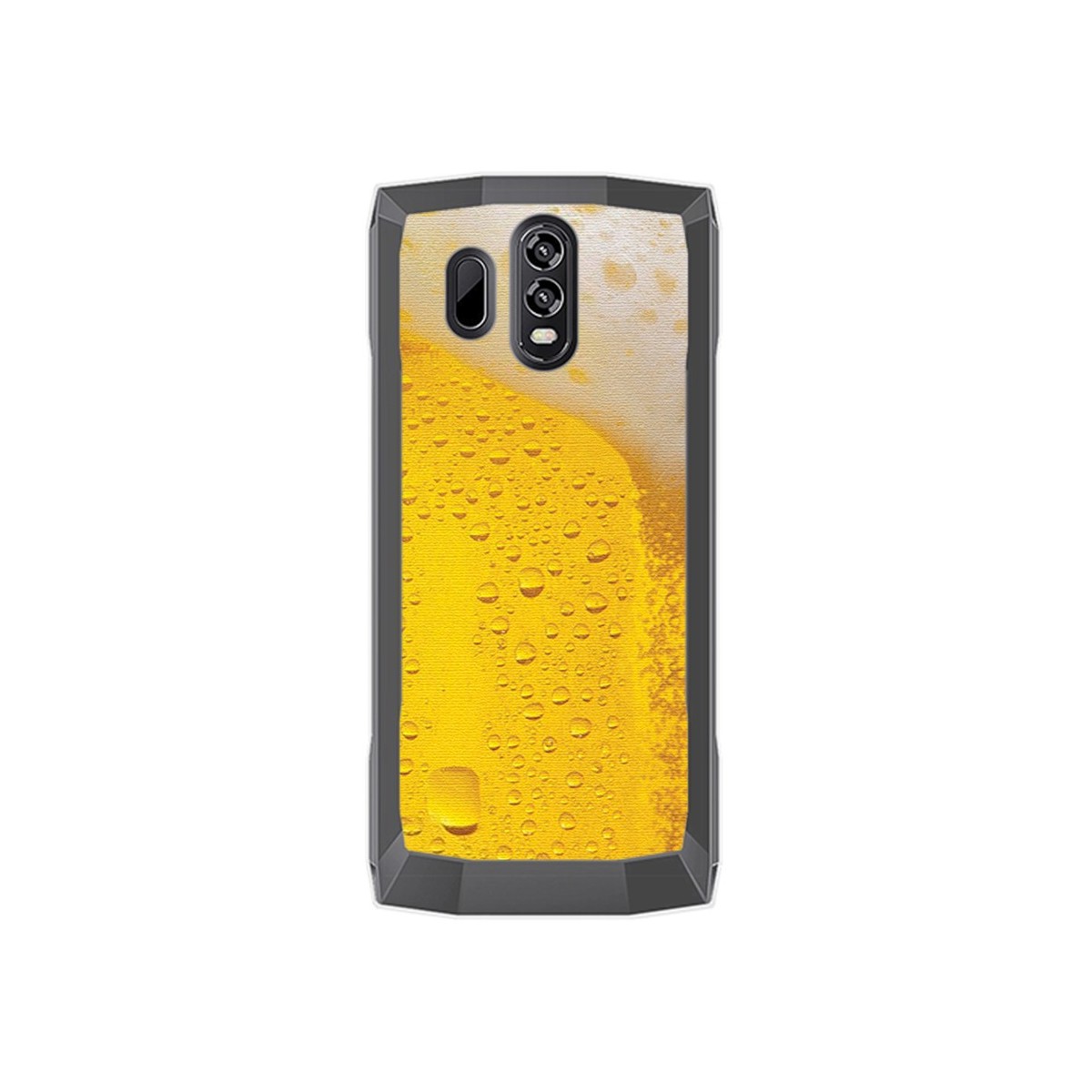 Funda Gel Tpu para Homtom HT70 Diseño Cerveza Dibujos