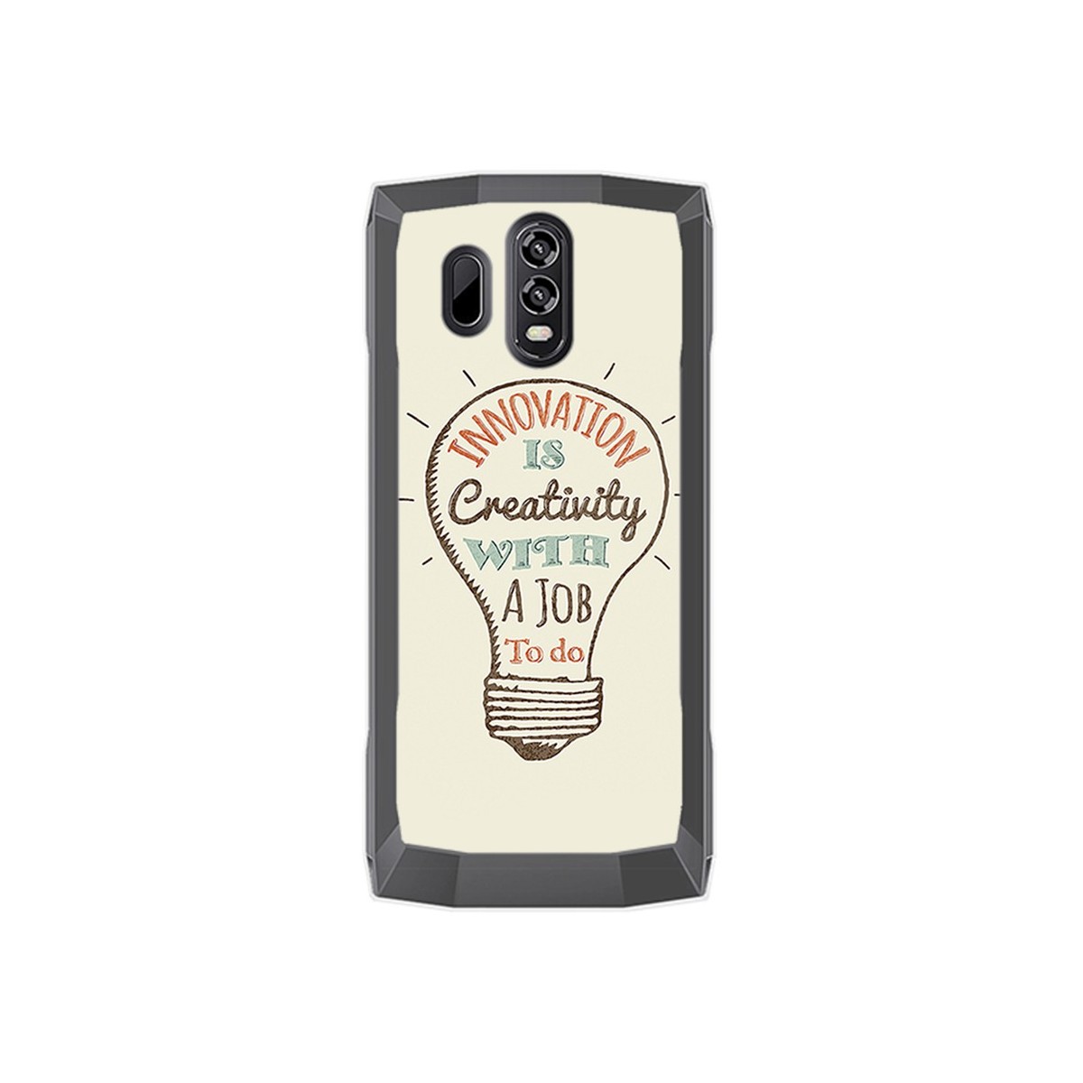 Funda Gel Tpu para Homtom HT70 Diseño Creativity Dibujos