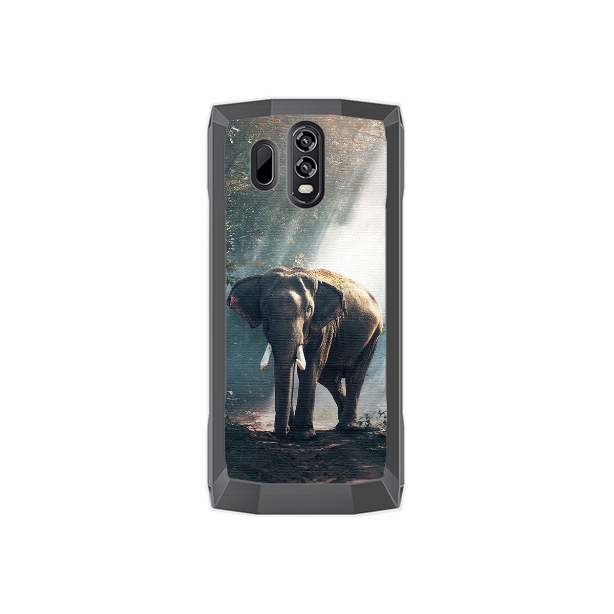 Funda Gel Tpu para Homtom HT70 Diseño Elefante Dibujos