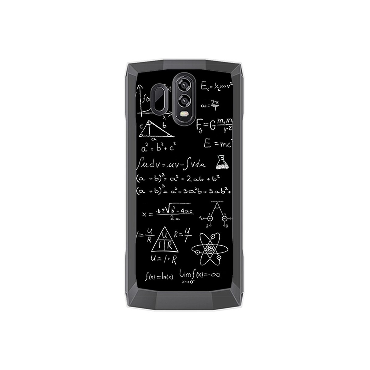 Funda Gel Tpu para Homtom HT70 Diseño Formulas Dibujos