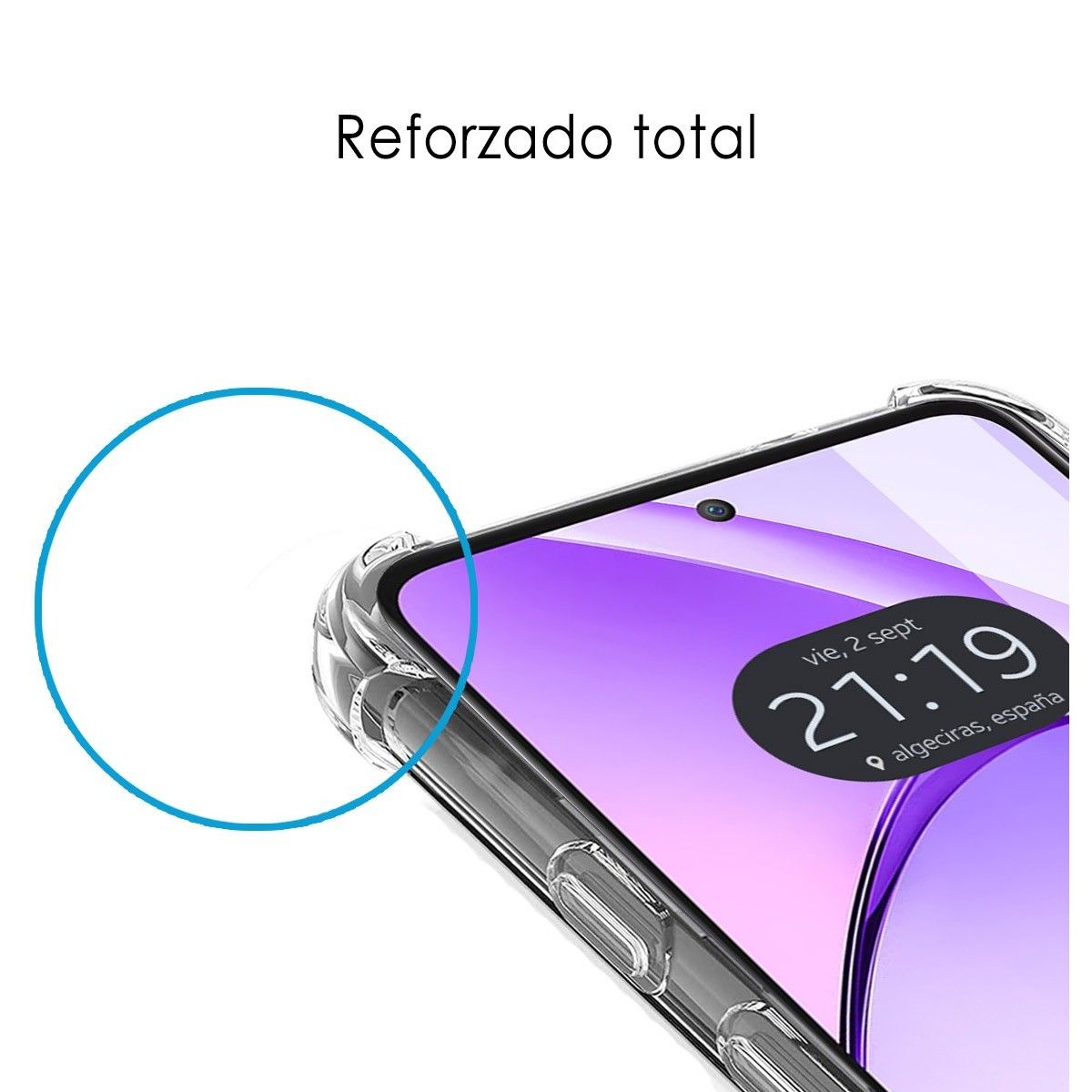 Funda Silicona Antigolpes Transparente para Oppo A80 5G