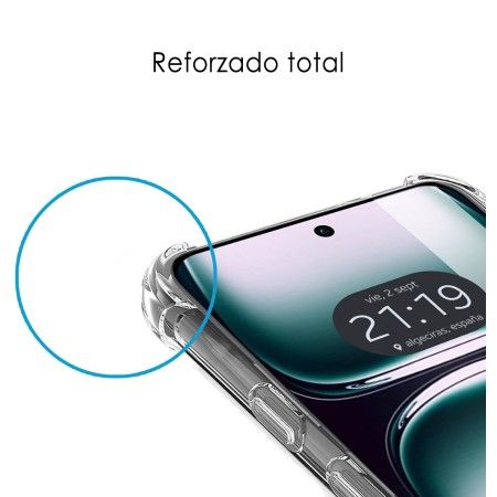 Funda Silicona Antigolpes Transparente para Oppo Reno 12 Pro 5G