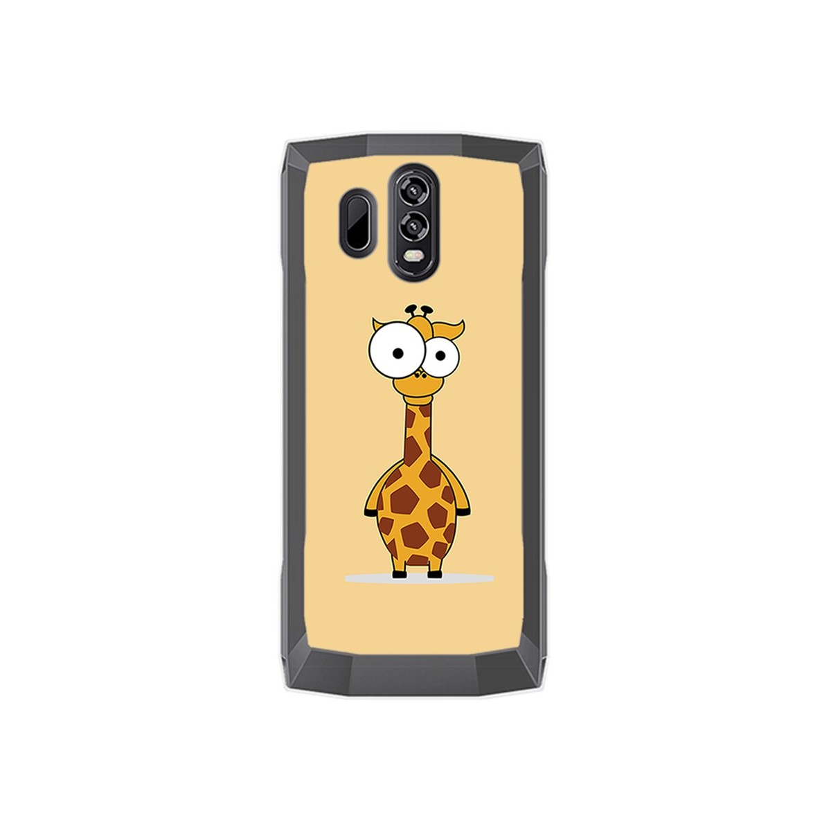 Funda Gel Tpu para Homtom HT70 Diseño Jirafa Dibujos