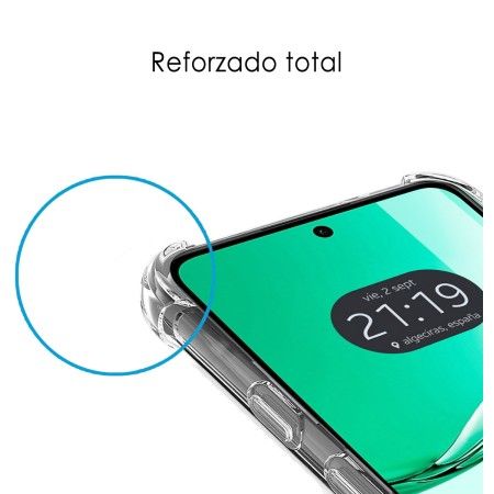 Funda Silicona Antigolpes Transparente para Oppo Reno 12FS 4G / 12 FS 5G