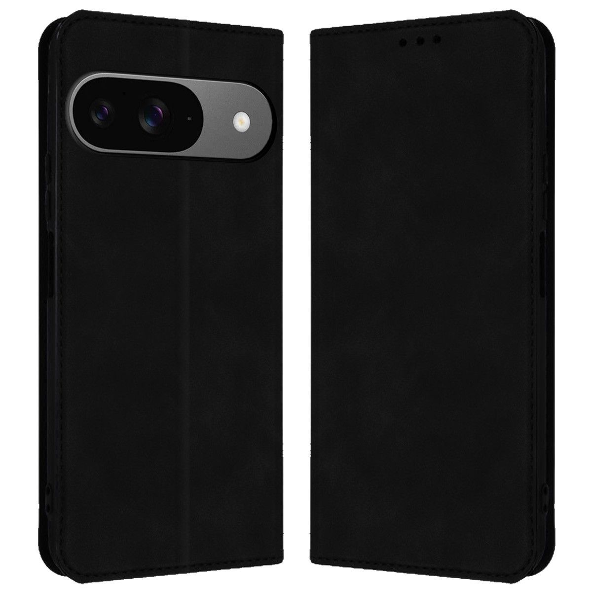 Funda Libro de Polipiel con tarjetero para Google Pixel 9 5G color Negra