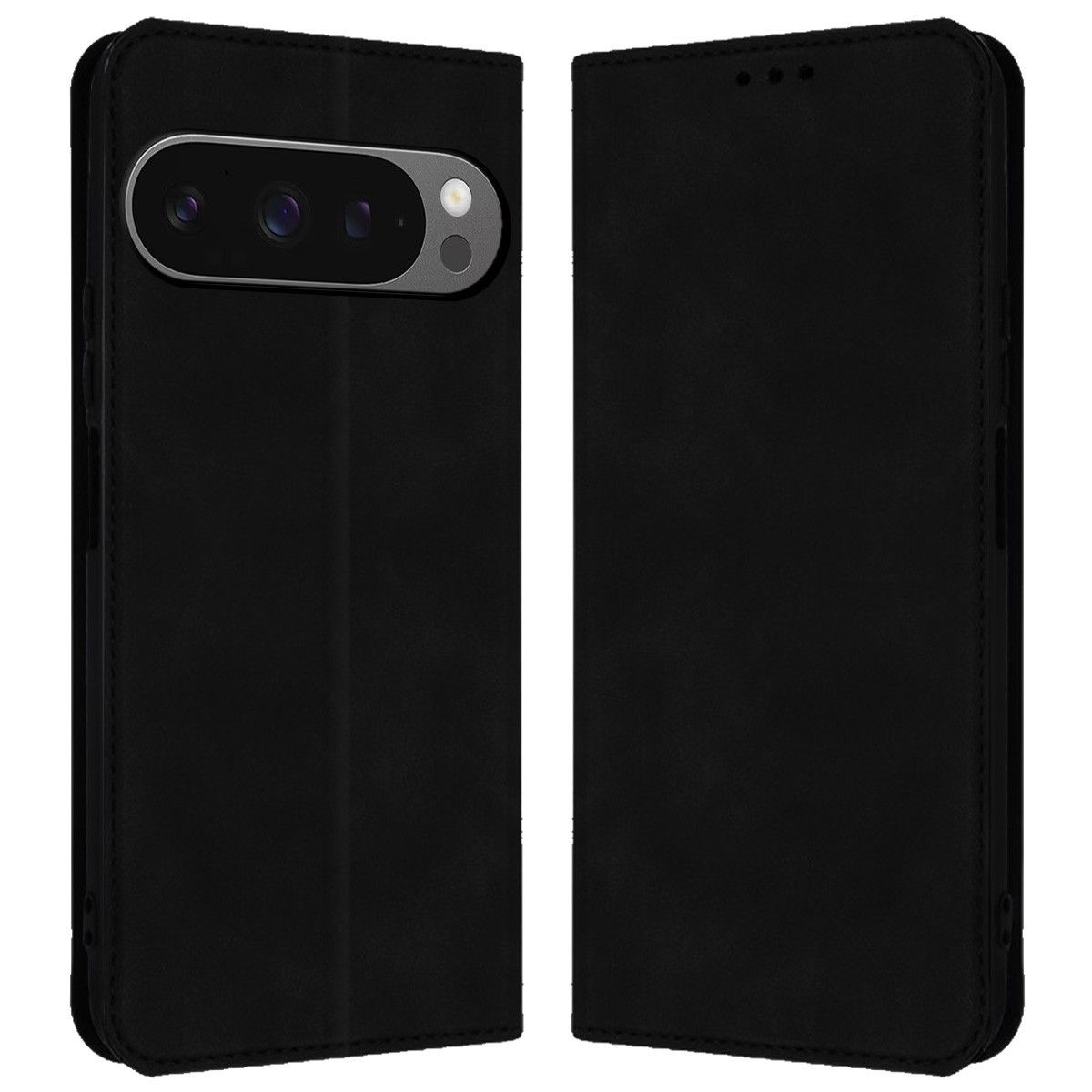 Funda Libro de Polipiel con tarjetero para Google Pixel 9 Pro 5G color Negra