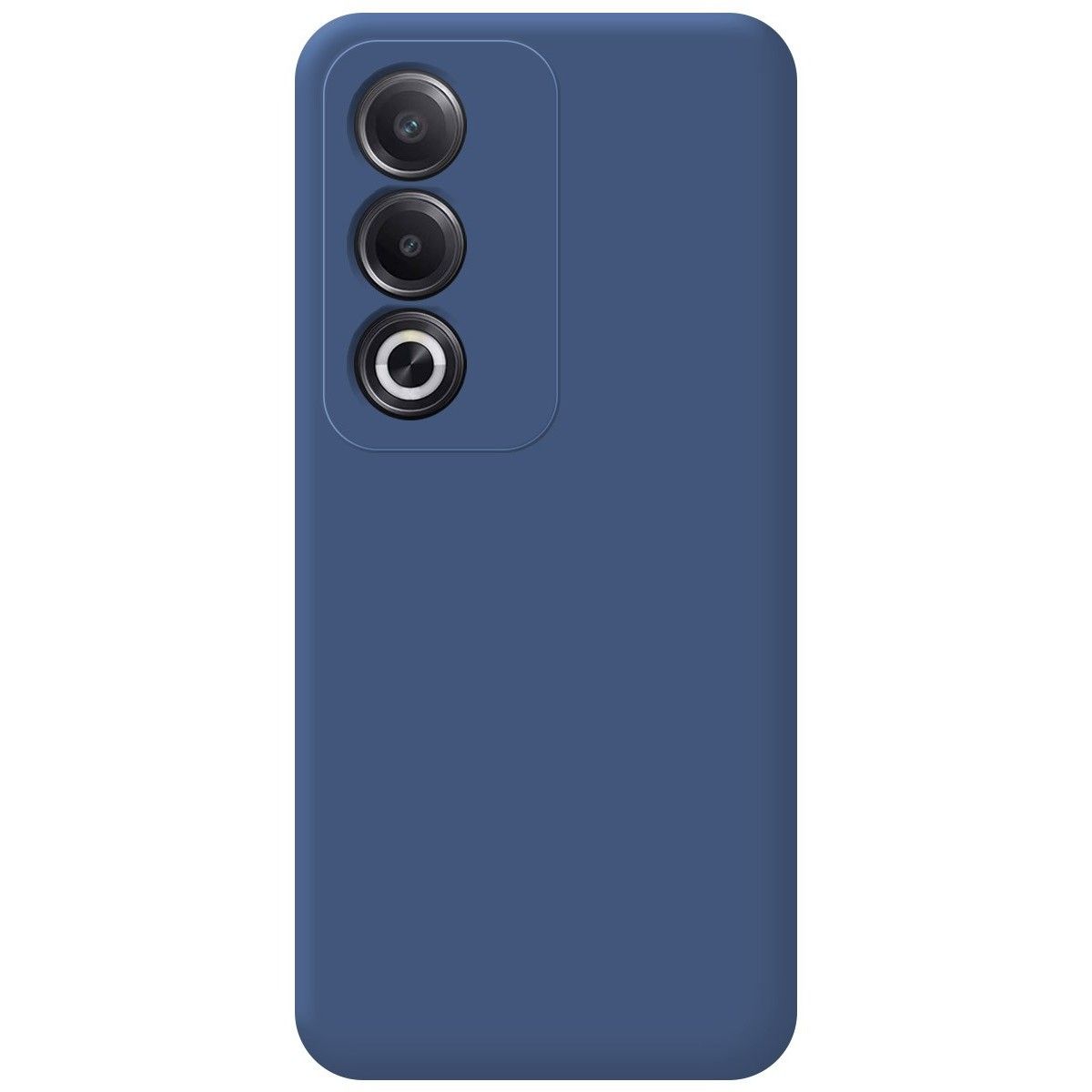 Funda Silicona Líquida Ultra Suave para Oppo A80 5G color Azul Oscuro