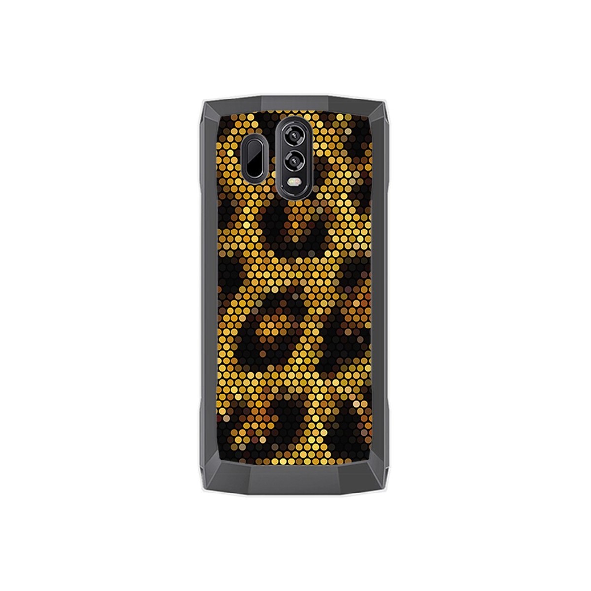 Funda Gel Tpu para Homtom HT70 Diseño Leopardo Dibujos