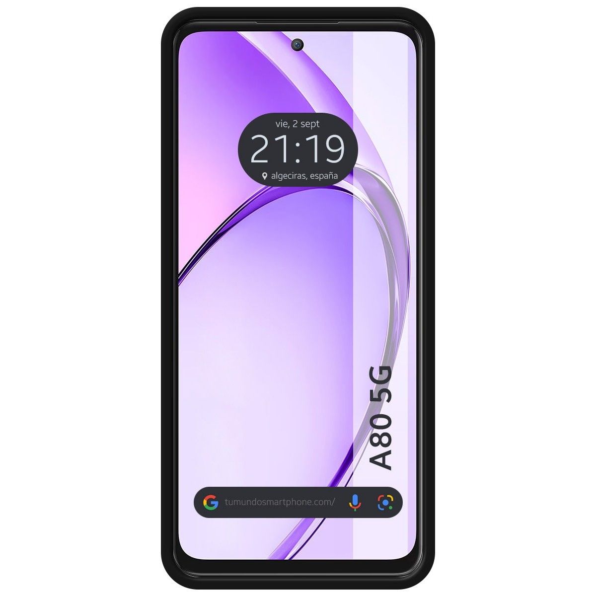 Funda Silicona Líquida Ultra Suave para Oppo A80 5G color Negro