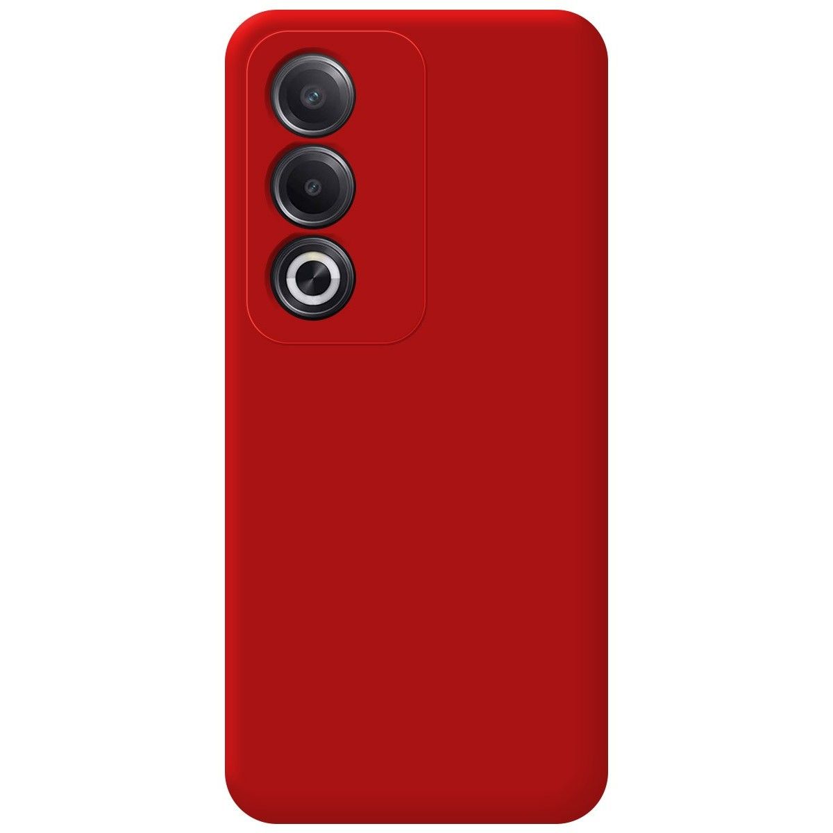 Funda Silicona Líquida Ultra Suave para Oppo A80 5G color Rojo