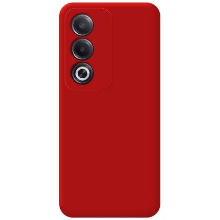 Funda Silicona Líquida Ultra Suave para Oppo A80 5G color Rojo