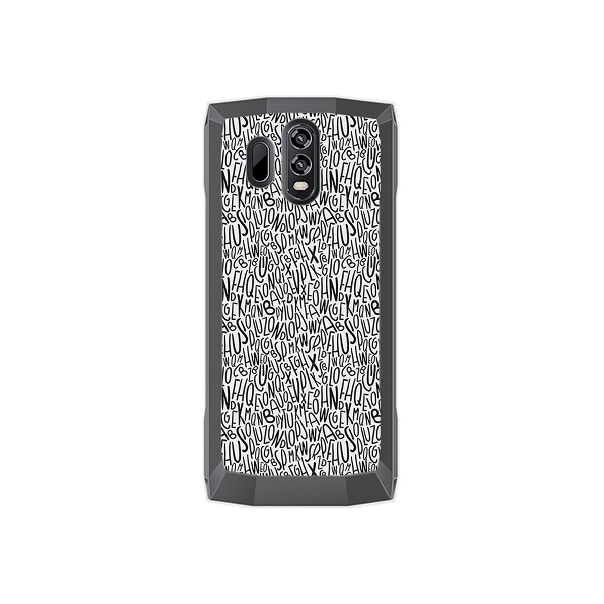 Funda Gel Tpu para Homtom HT70 Diseño Letras Dibujos
