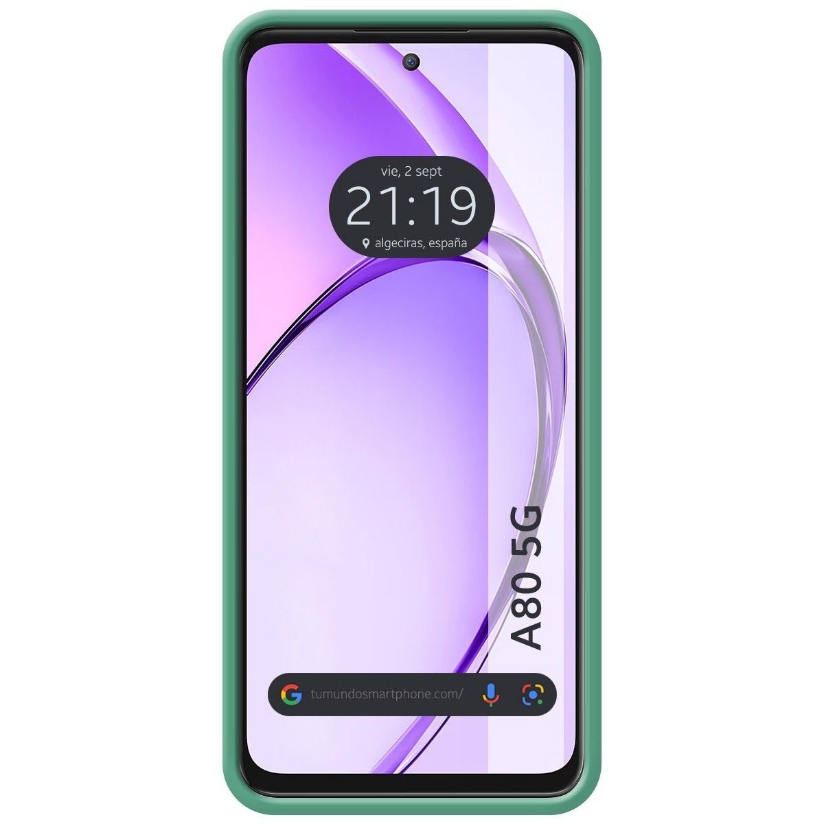 Funda Silicona Líquida Ultra Suave para Oppo A80 5G color Verde