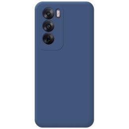 Funda Silicona Líquida Ultra Suave para Oppo Reno 12 Pro 5G color Azul Oscuro 2