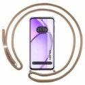 Funda Colgante Transparente para Oppo A80 5G con Cordon Camel