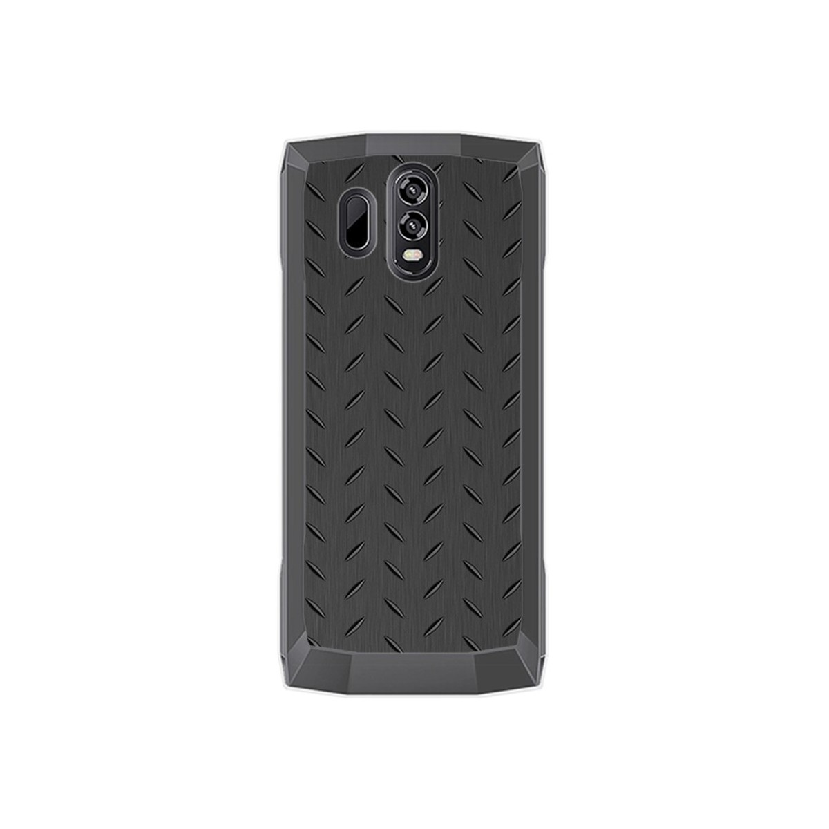 Funda Gel Tpu para Homtom HT70 Diseño Metal Dibujos