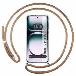 Funda Colgante Transparente para Oppo Reno 12 Pro 5G con Cordon Camel