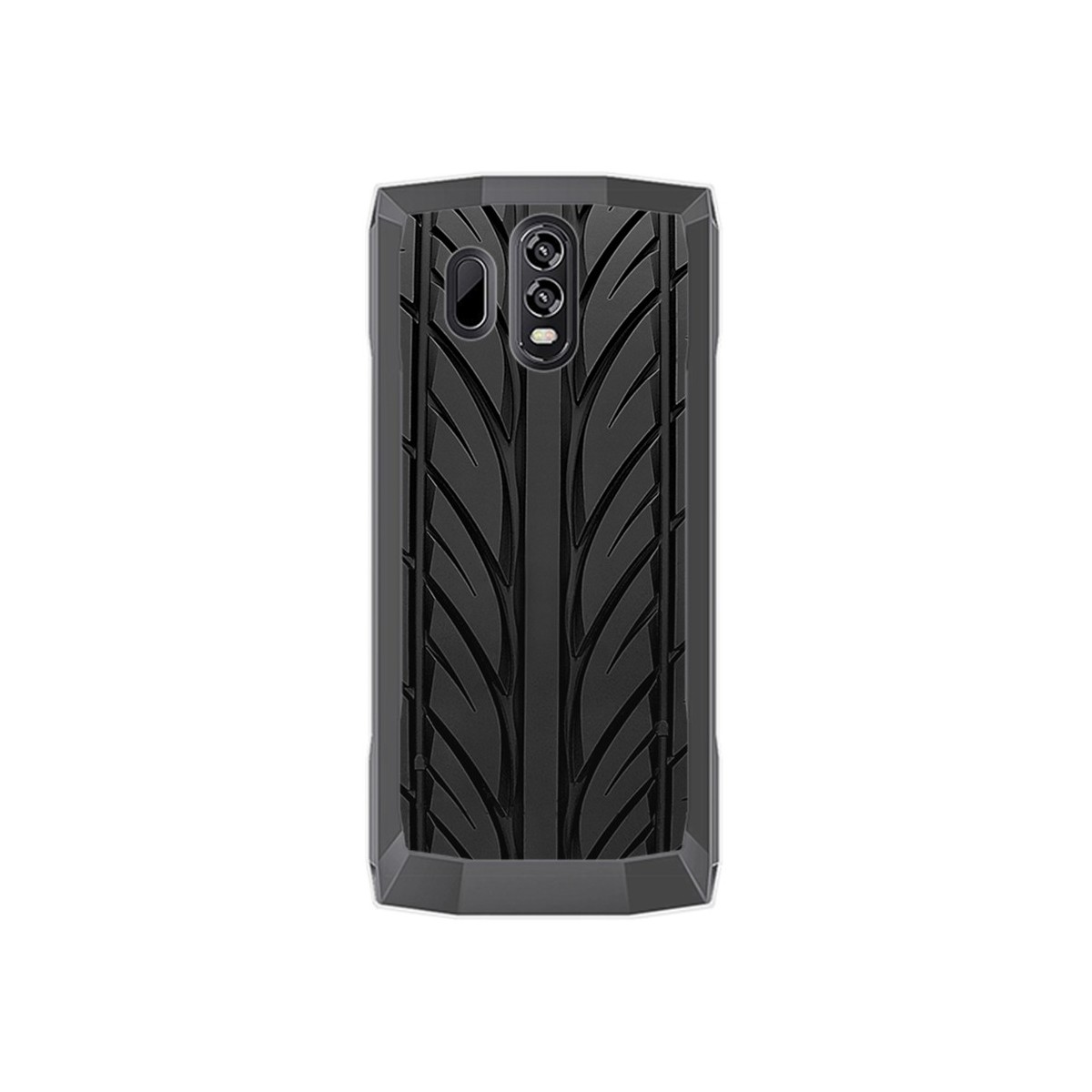 Funda Gel Tpu para Homtom HT70 Diseño Neumatico Dibujos