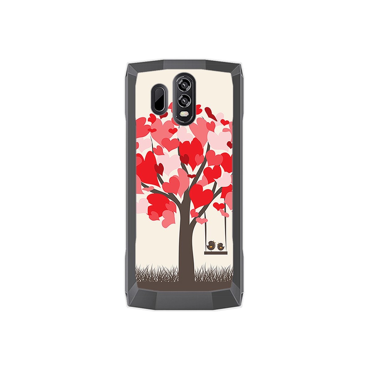 Funda Gel Tpu para Homtom HT70 Diseño Pajaritos Dibujos