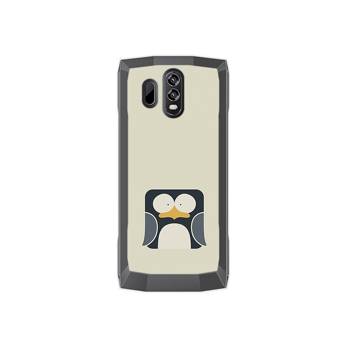 Funda Gel Tpu para Homtom HT70 Diseño Pingüino Dibujos