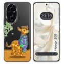Funda Silicona Transparente para Huawei Honor 200 5G diseño Jirafa Dibujos