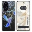Funda Silicona Transparente para Huawei Honor 200 5G diseño Plumas Dibujos
