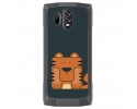 Funda Gel Tpu para Homtom HT70 Diseño Tigre Dibujos