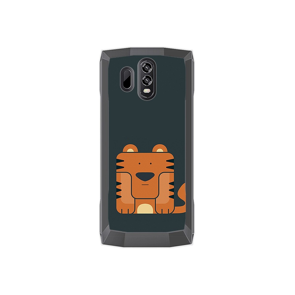 Funda Gel Tpu para Homtom HT70 Diseño Tigre Dibujos